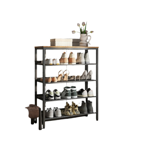 Rootz Schuhregal - Shoe Shelf - 5-Tier Shoe Rack - Space-Saving Storage - 75cm x 30cm x 93cm