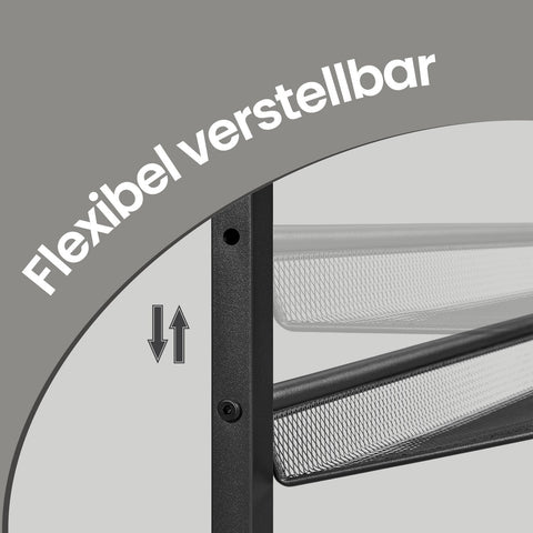 Rootz Schuhregal - Shoe Shelf - 5-Tier Shoe Rack - Space-Saving Storage - 75cm x 30cm x 93cm