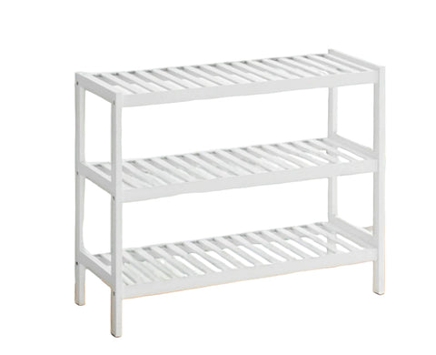 Rootz Bamboo Storage Shelf - Shoe Rack - Bathroom Organizer - Eco-Friendly Bamboo - 70cm x 55cm x 26cm