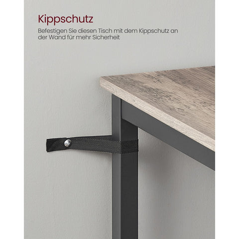 Rootz Bartafelset - Pubtafel - Bistrotafel - Spaanplaat en Staal - Greige Zwart - 60cm x 60cm x 92cm - Lichtgewicht - Stevig - Eenvoudige montage
