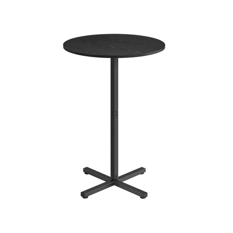 Rootz Wooden Beard Table - Counter Table - High Table - Sturdy Black - 60cm x 60cm x 104.5cm