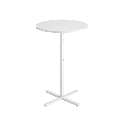 Rootz White Beard Table - Bartender Table - Party Station - 100kg Load - 60 x 60 x 104.5cm