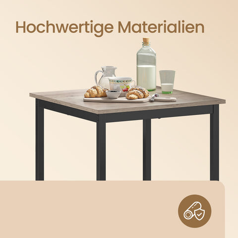 Rootz Bartisch Kitchen Table - Standing Table - Tall Dining Table - Space-Saving Design - 60 x 60 x 92 cm