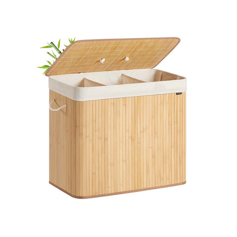 Rootz Laundry Basket - Clothes Hamper - Storage Bin - Durable - 70cm x 40cm x 61cm