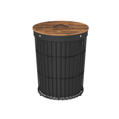 Rootz Laundry Basket - Hamper Bin - Collapsible Clothes Organizer - Steel Frame - 46cm x 46cm x 61cm