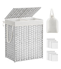 Rootz Laundry Basket - Clothes Hamper - Storage Bin - Lid Included - 40cm x 30cm x 50cm