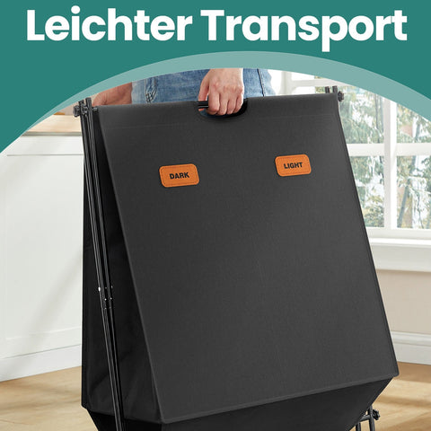 Rootz Laundry Basket - Laundry Collector - Laundry Box - Large Capacity - 60cm x 40cm x 66cm