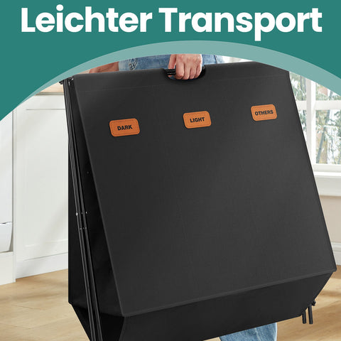 Rootz Laundry Basket - Laundry Collector - Laundry Box - 135L Capacity - Durable 600D Oxford Fabric - 70cm x 40cm x 66cm