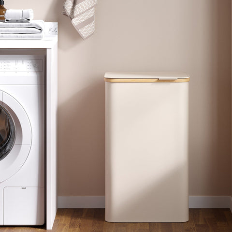 Rootz Laundry Basket - Clothes Collector - Washing Basket - 600D Oxford Tissue - 42x32x70.5cm - Enhanced Durability with Lid