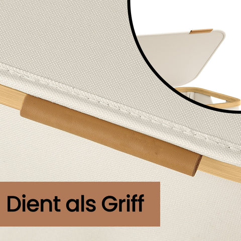 Rootz Laundry Basket - Clothes Collector - With Lid - Durable 600D Oxford Fabric - 130L Capacity - 52 x 38.5 x 70.5 cm