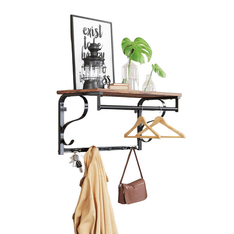 Rootz Wall Wardrobe - Hanging Shelf - Floating Wardrobe - Space-Saving Storage - 60 x 30 x 32 cm