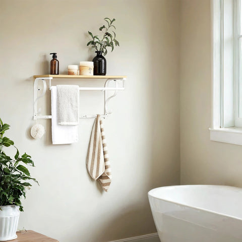 Rootz Wall Wardrobe - Wall Shelf - Storage Organizer - Maximizes Space - 60cm x 31.7cm x 30cm