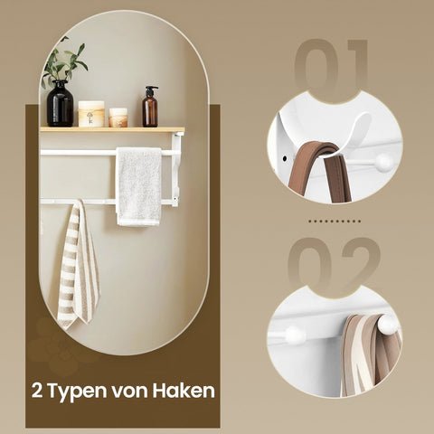 Rootz Wall Wardrobe - Wall Shelf - Storage Organizer - Maximizes Space - 60cm x 31.7cm x 30cm