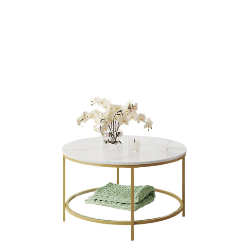 Rootz Coffee Table - Living Room Table - Sofatic - Durable & Stylish - 80cm D x 46cm H