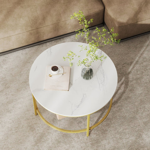 Rootz Coffee Table - Living Room Table - Sofatic - Durable & Stylish - 80cm D x 46cm H
