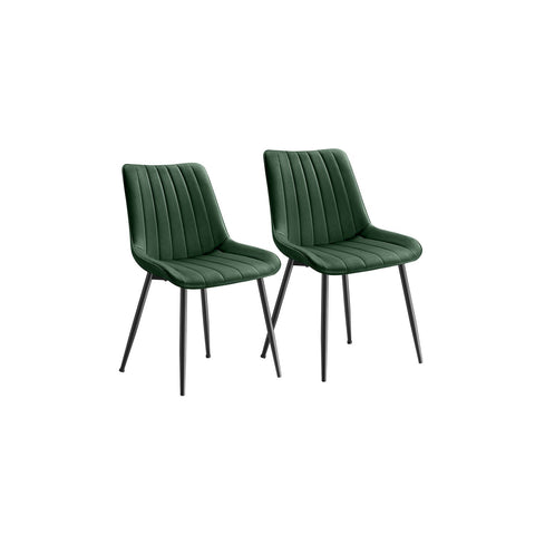 Rootz Dining Chair 2 Piece Set - Velvet Chair - Upholstered Seat - Comfort & Style - 60cm x 50.1cm x 88.6cm