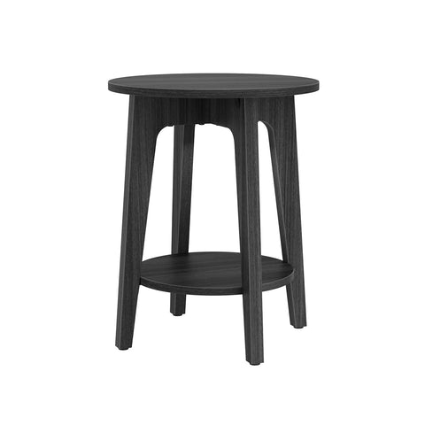 Rootz Chipboard Side Table - Black End Table - Lightweight Nightstand - Sturdy Bedside Table - 40cm x 50cm x 50cm