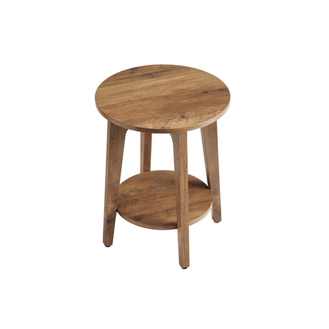 Rootz Honey Brown Chipboard Side Table - End Table - Bedside Table - 90kg Capacity - 40cm x 50cm - 4.1kg