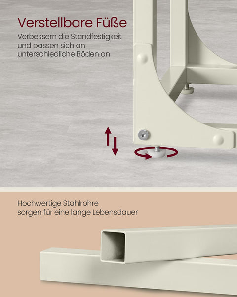Rootz Side Table - End Table - Accent Table - Space-Saving Design - 30cm x 40cm x 62cm