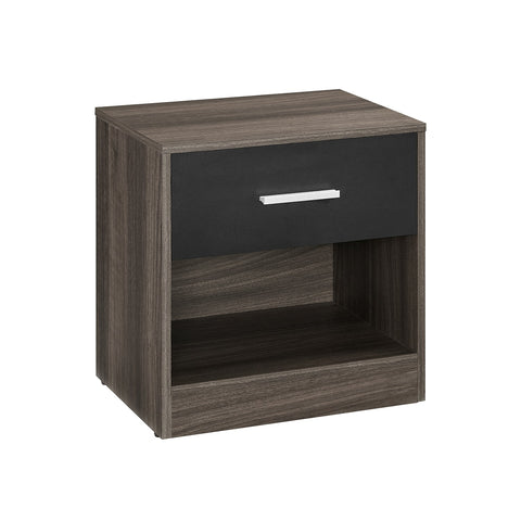 Rootz Chipboard Side Table - Maroon Ink Black - Bedside Table - Nightstand - Sturdy Construction - Easy Assembly - 28cm x 39cm x 41cm