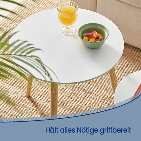 Rootz Side Table Set - Round Sofa Table - Minimalist Scandinavian Style - Modern & Elegant - Unites Beauty & Functionality - Set of 2 Tables