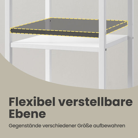 Rootz Bedside Table - Side Table - Drawer with Open Compartments - Space-saving Design - 35.1cm x 35.1cm x 70.1cm