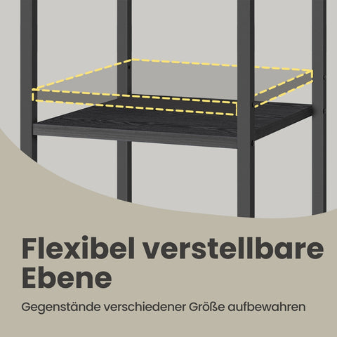 Rootz Bedside Table - Side Table - Drawer & Compartments - Space-Saving Design - 35.1cm x 35.1cm x 70.1cm