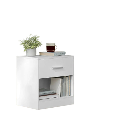 Rootz 2 Set Bedside Table - Side Table - Nightstand - Space-Saving Design - 28.1cm x 39.1cm x 41.1cm