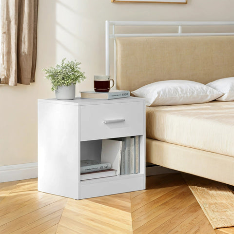 Rootz 2 Set Bedside Table - Side Table - Nightstand - Space-Saving Design - 28.1cm x 39.1cm x 41.1cm