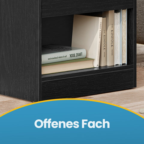 Rootz 2 Piece Set Bedside Table - Side Table - Nightstand - Space-Saving Design - 28.1cm x 39.1cm x 41.1cm