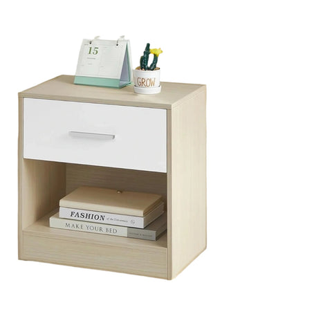 Rootz 2 Piece Set Bedside Table - Side Table - Nightstand - Durable Wooden Chipboard - 28.1cm x 39.1cm x 41.1cm