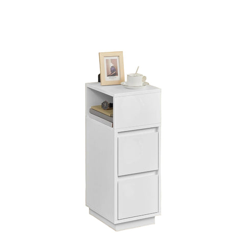 Rootz 2 Piece Bedside Table Set - Side Table - Nightstand - Space-Saving Design - 30cm x 25cm x 65cm