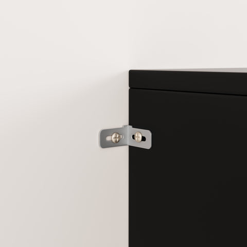 Rootz Buffling Cabinet - Rattan Sideboard - Adjustable Shelf Storage - Modern Design - 120cm x 35cm x 89cm