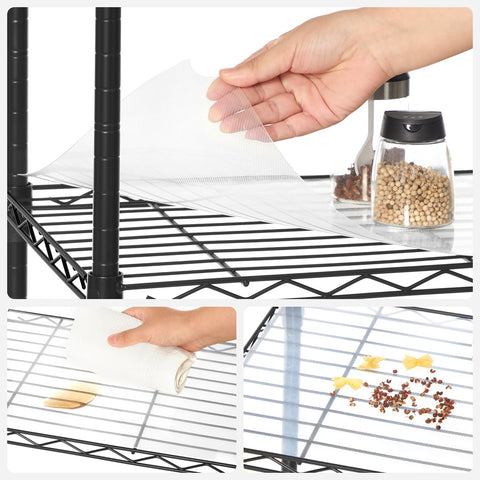 Rootz 5 Tier Black Cake Rack - Steel Baking Stand - Storage Organizer - Heavy Duty - 29cm x 40cm x 160cm