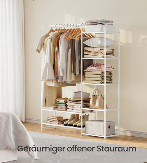 Rootz Clothing Staircase - Garment Rack - Clothes Organizer - Steel Construction - 29cm x 112cm x 158.4cm