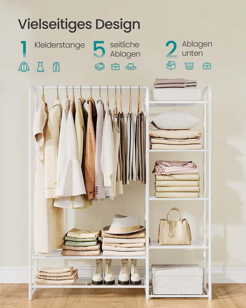 Rootz Clothing Staircase - Garment Rack - Clothes Organizer - Steel Construction - 29cm x 112cm x 158.4cm