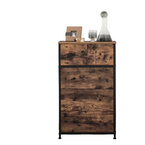 Rootz Chest of Drawers - Dresser - Storage Cabinet - Child-Friendly - 56cm x 30cm x 89.3cm