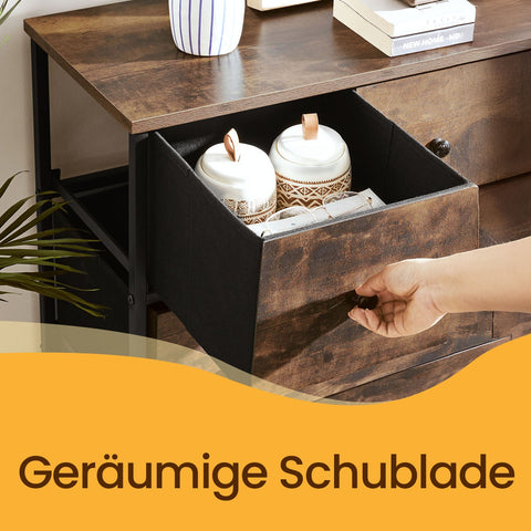 Rootz Chest of Drawers - Dresser - Storage Cabinet - Child-Friendly - 56cm x 30cm x 89.3cm