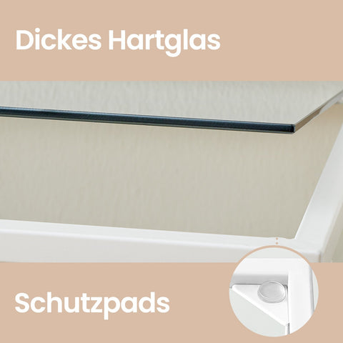 Rootz 4-Tier Bathroom Shelf - Sturdy Glass Shelving - Metal Frame - 40kg Capacity - Space Saver - 30x40x95cm