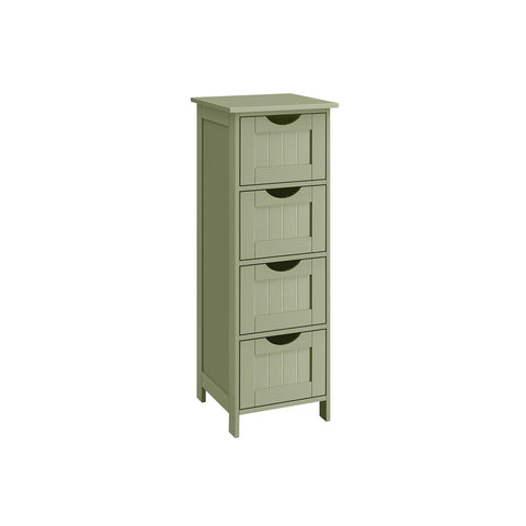 Rootz Bathroom Cabinet - Storage Unit - Organizer - Space-Saving - 30cm x 30cm x 82cm - Green
