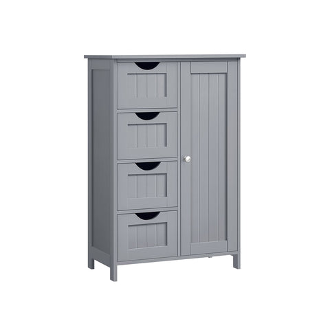 Rootz Mystical Gray Bathroom Cabinet - Storage Unit - Organizer - MDF Material - 30cm x 55cm x 82cm - Lightweight - Sturdy - Easy Assembly