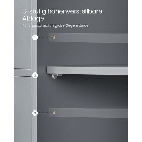 Rootz Mystical Gray Bathroom Cabinet - Storage Unit - Organizer - MDF Material - 30cm x 55cm x 82cm - Lightweight - Sturdy - Easy Assembly