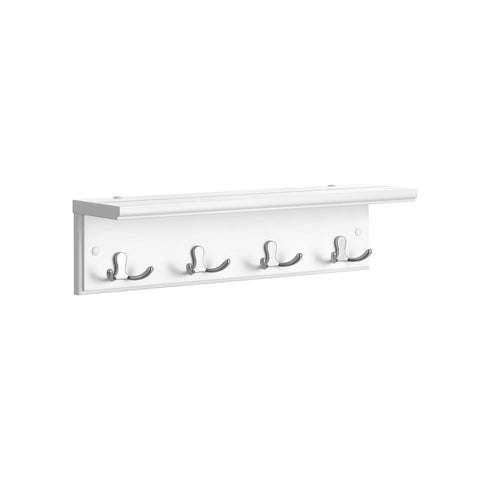 Rootz Wall Coat Rack - Entryway Organizer - Hallway Storage - 8 Hanging Options - 40cm x 10.5cm x 10.5cm
