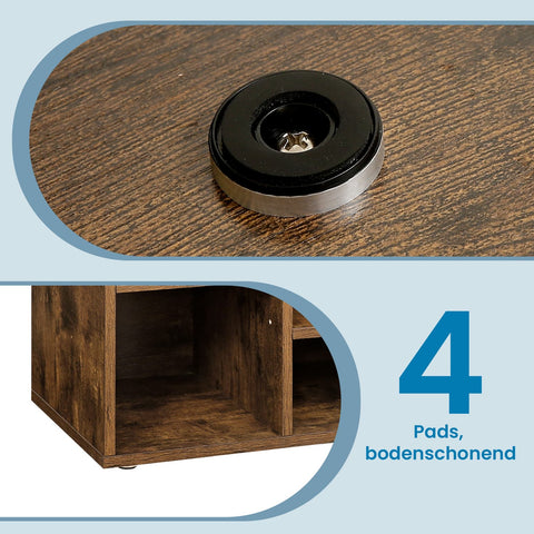 Rootz Shoe Bench - Shoe Shelf - Space-Saving Organizer - 10 Compartments - 104cm x 30cm x 48cm for Optimal Storage