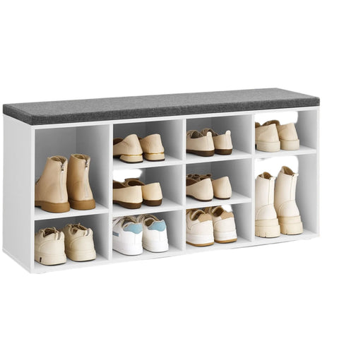 Rootz Shoe Bench - Shoe Shelf - Entryway Organizer - Space Optimization - 104cm x 30cm x 48cm