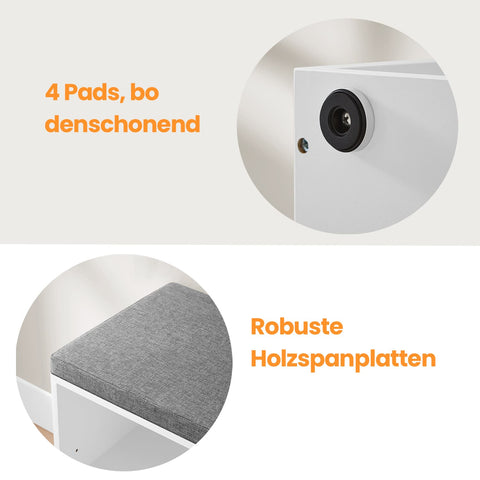 Rootz Shoe Bench - Shoe Shelf - Entryway Organizer - Space Optimization - 104cm x 30cm x 48cm