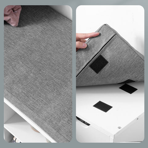 Rootz Shoe Bench - Entryway Seating - Storage Bench - Comfortable Seating - 104cm x 30cm x 48cm