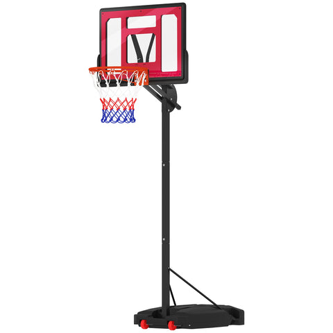 Rootz Children's Basketball Basket - Outdoor Basketball Hoop - Adjustable Kids Basket - Height Growth Feature - 90cm x 60cm x 14cm Base