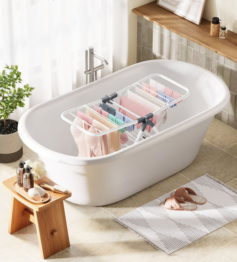 Rootz Clothes Airer - Drying Rack - Laundry Stand - Space-Saving Design - 44cm x 101cm x 54cm
