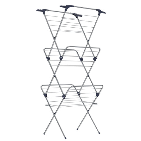 Rootz Gray Steel PP Folding Camping Chair - Beach Chair - Portable Chair - Steel Frame - Lightweight - Compact Design - 46cm x 70.5cm x 155cm